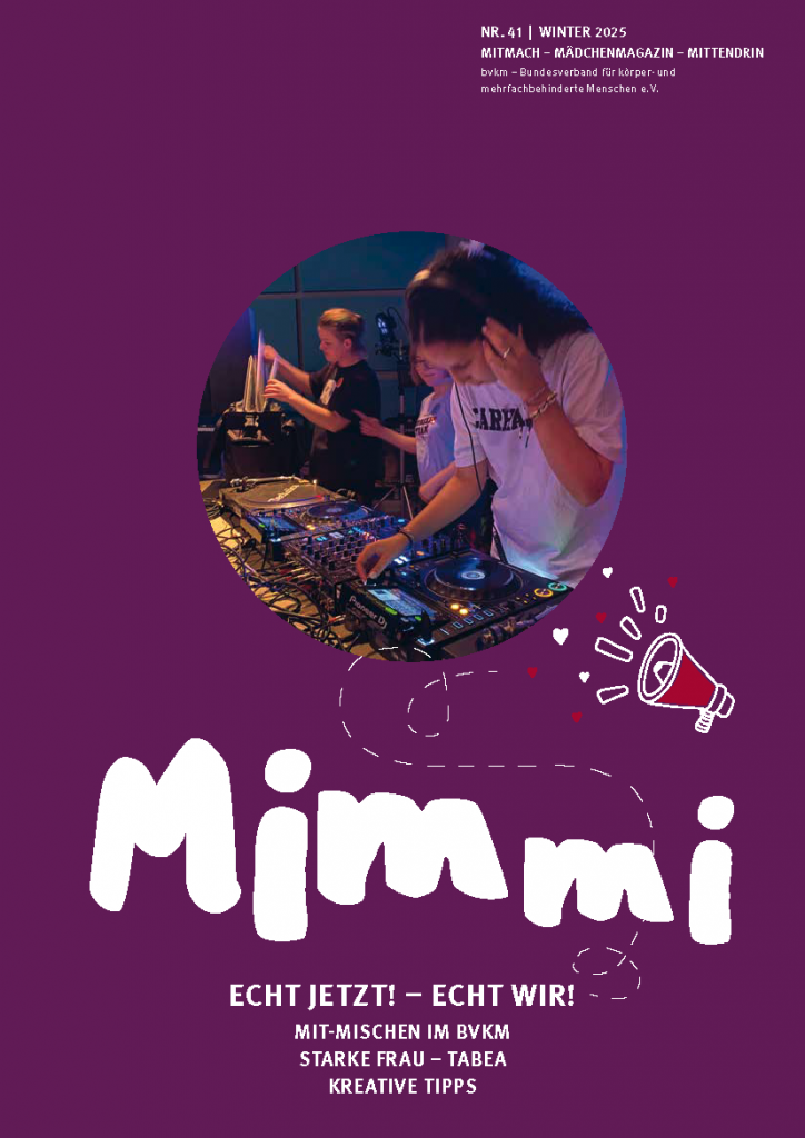 Das Bild zeigt den Titel der 41. Ausgabe der Mimmi