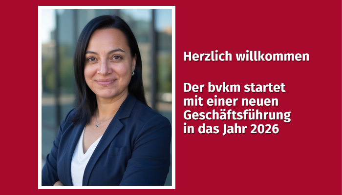 Neue Geschäftsführung beim bvkm